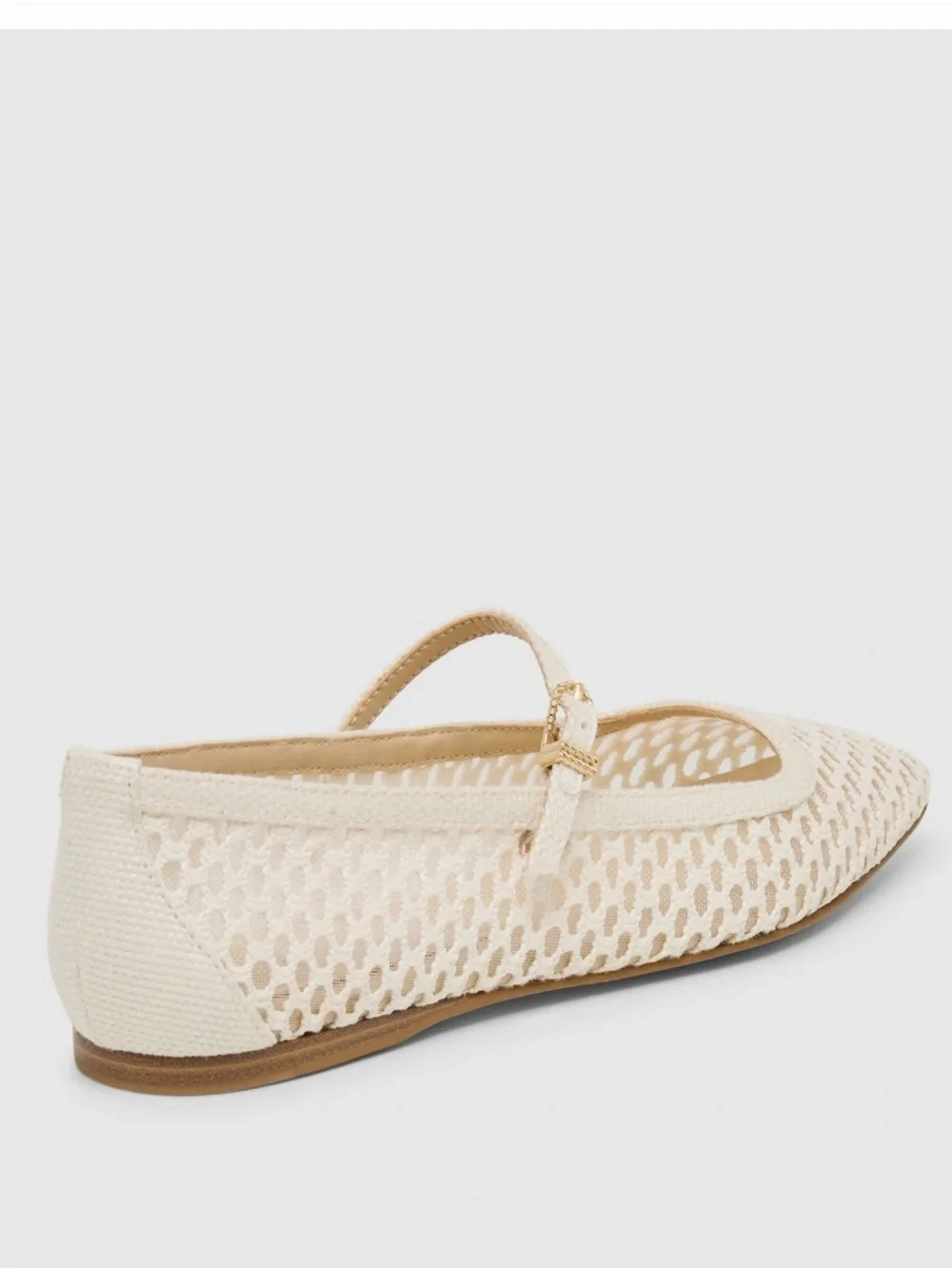 Dolce Vita Reyes Women's White Woven Raffia Ballet Flats